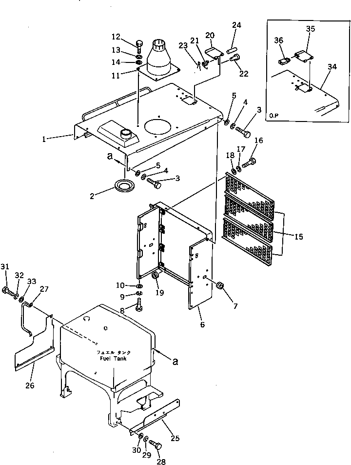 Graders Komatsu / GD705A-3 S/N 10002-UP(GD705A-C) / ENGINE HOOD(150030 : 3511)
