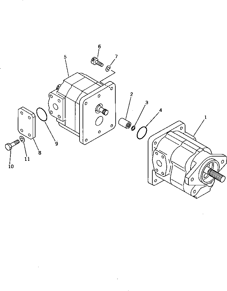 Graders Komatsu / GD705A-3 S/N 10002-UP(GD705A-C) / HYDRAULIC PUMP(180020 : 3602)