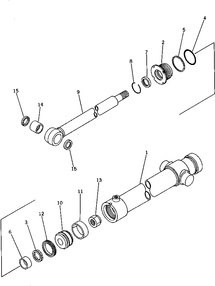 Graders Komatsu / GD705A-3 S/N 10002-UP(GD705A-C) / BLADE SIDE SHIFT CYLINDER(180160 : 3633)