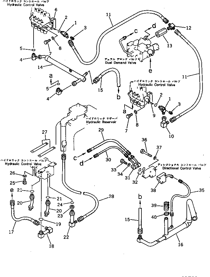 Graders Komatsu / GD705A-3 S/N 10002-UP(GD705A-C) / LOW PRESSURE PIPING(180240 : 3643)