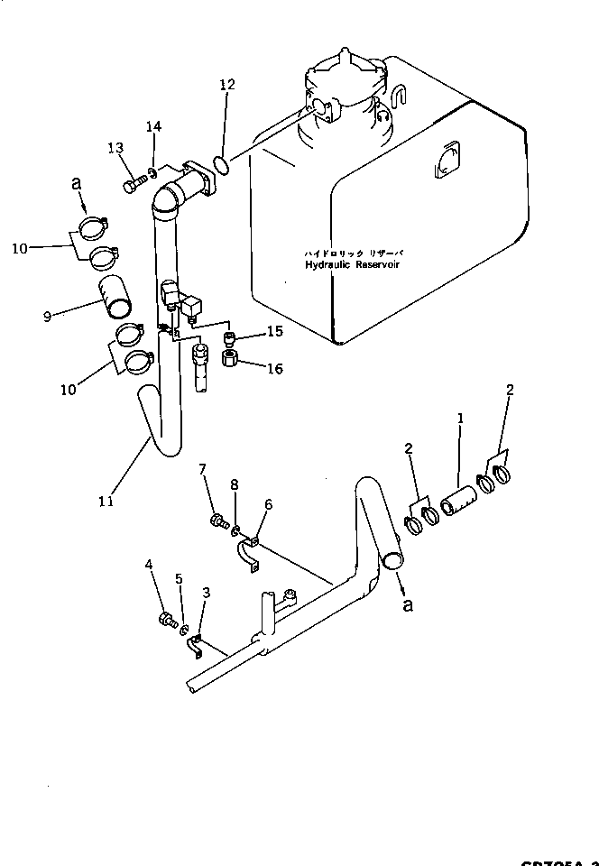 Graders Komatsu / GD705A-3 S/N 10002-UP(GD705A-C) / LOW PRESSURE PIPING(180250 : 3644)