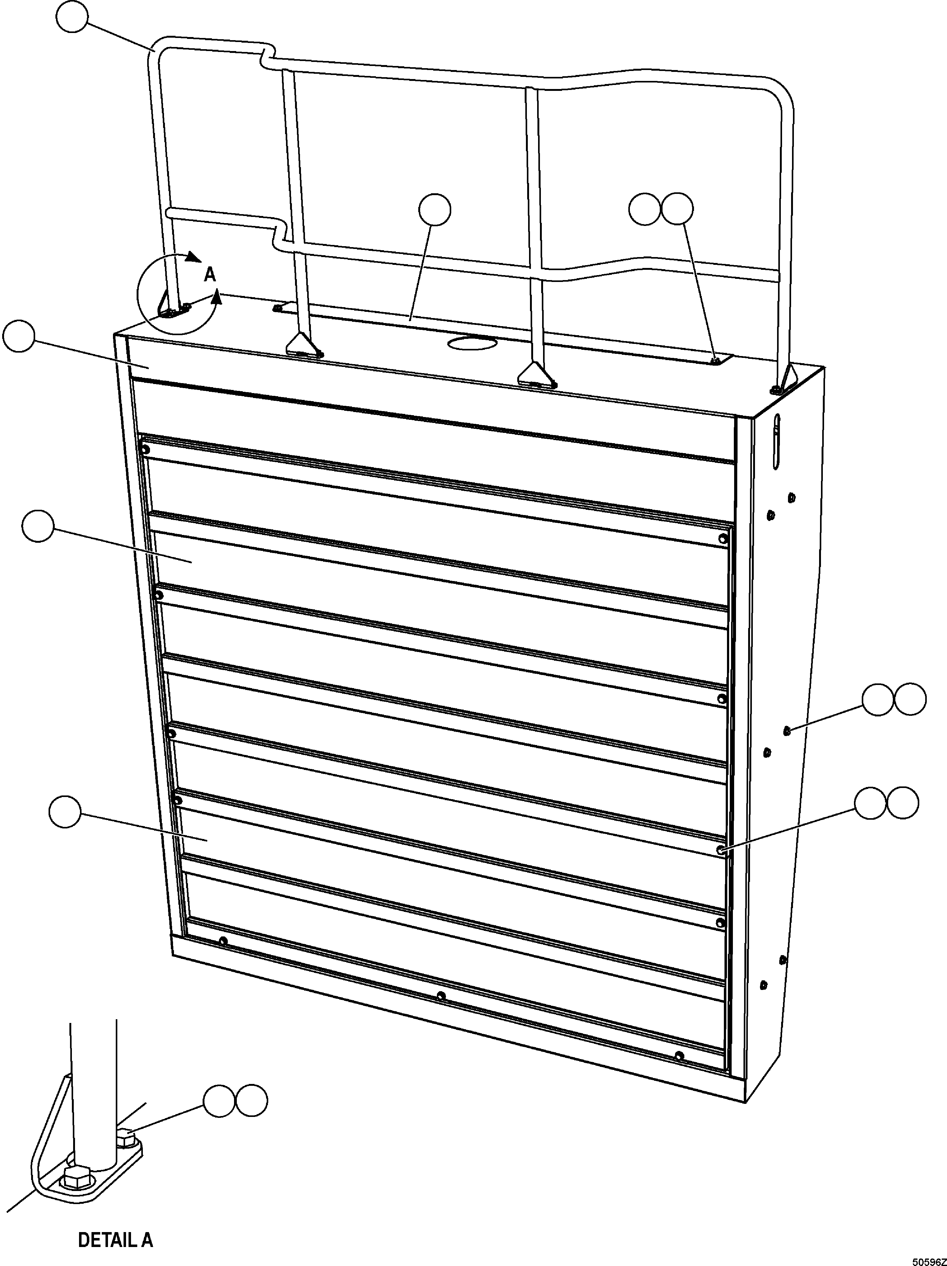 Dump Trucks Komatsu / HD1500-7 S/N 80001-80137(HD1500-C) / HOOD¤ GRILLE AND CENTER HANDRAIL(#80001-)(030070 : A0047)
