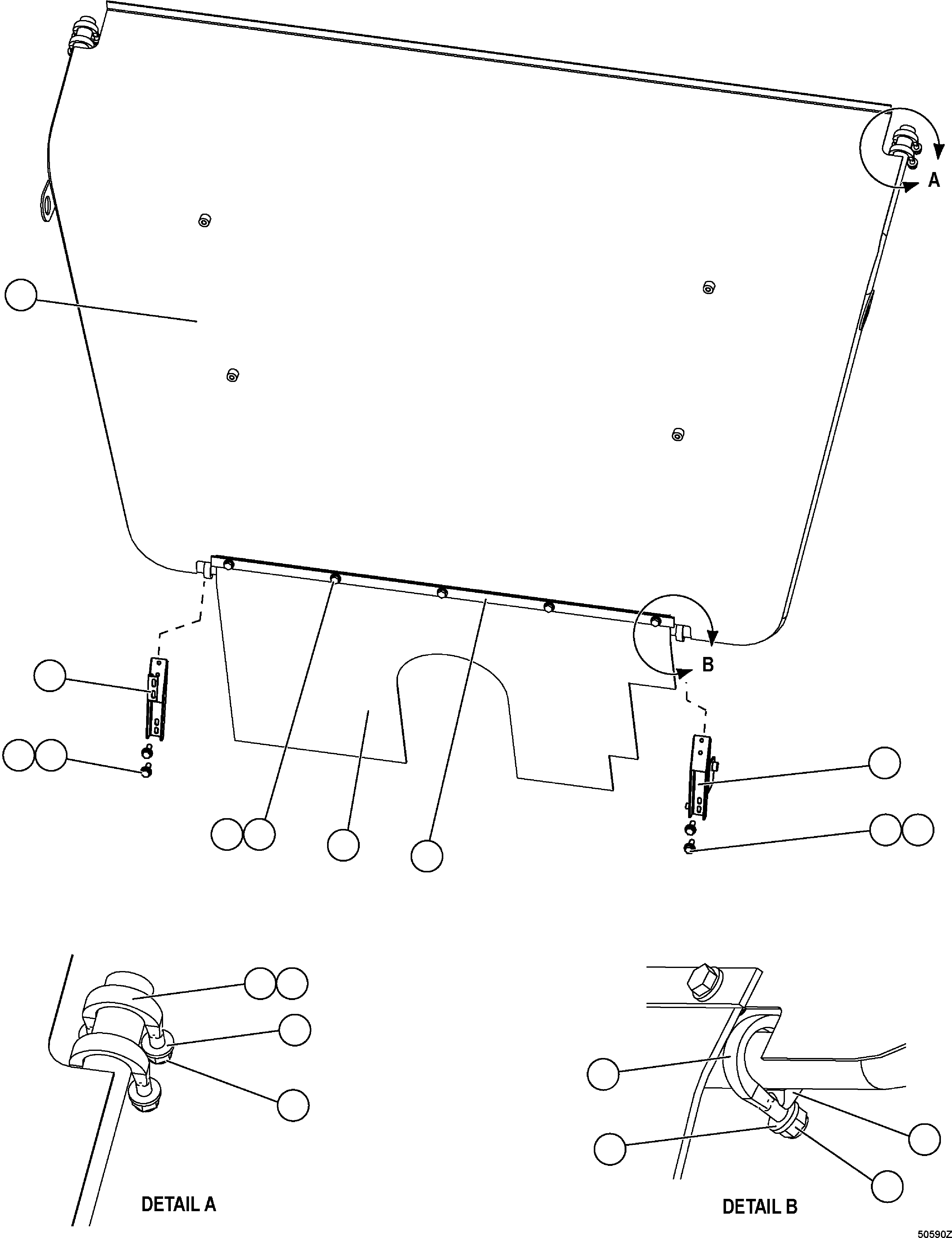 Dump Trucks Komatsu / HD1500-7 S/N 80001-80137(HD1500-C) / FIRE SHIELD(#80001-)(030130 : A0059)