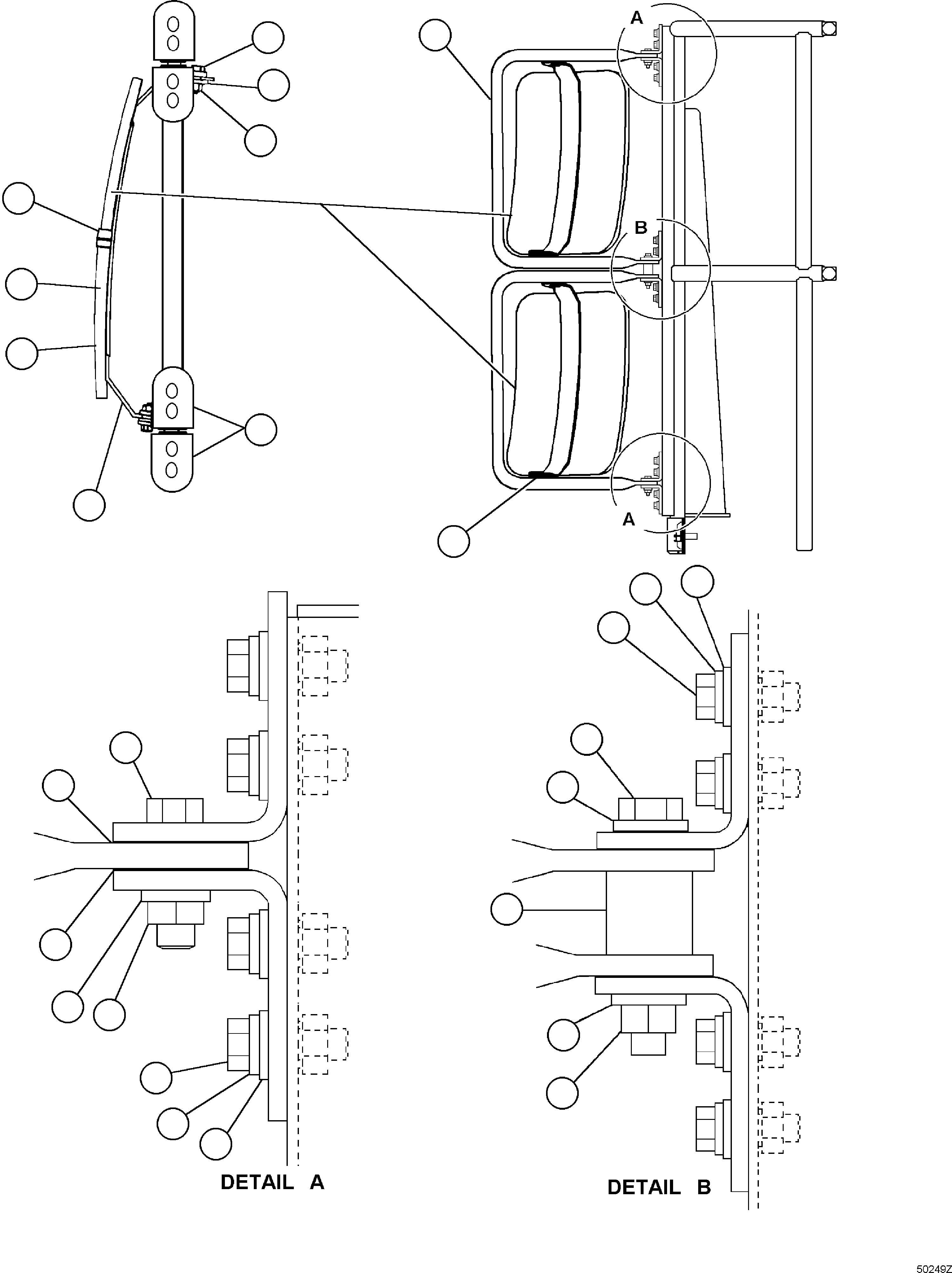 Dump Trucks Komatsu / HD1500-7 S/N 80001-80137(HD1500-C) / RH CONVEX MIRROR INSTALLATION(#80001-)(030150 : A0063)