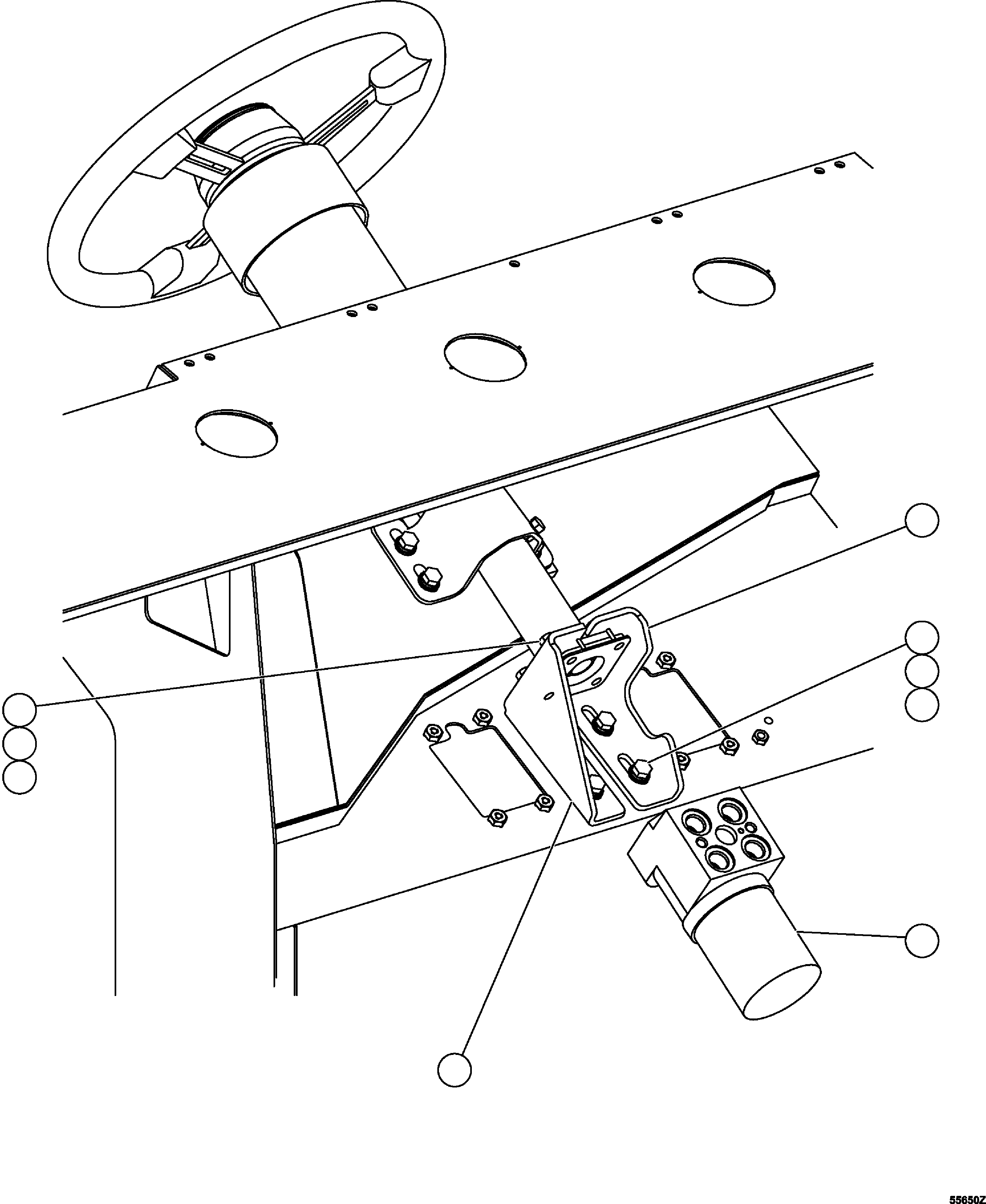 Dump Trucks Komatsu / HD1500-7 S/N 80001-80137(HD1500-C) / STEERING CONTROL VALVE INSTALLATION(#80001-)(180080 : F0209)
