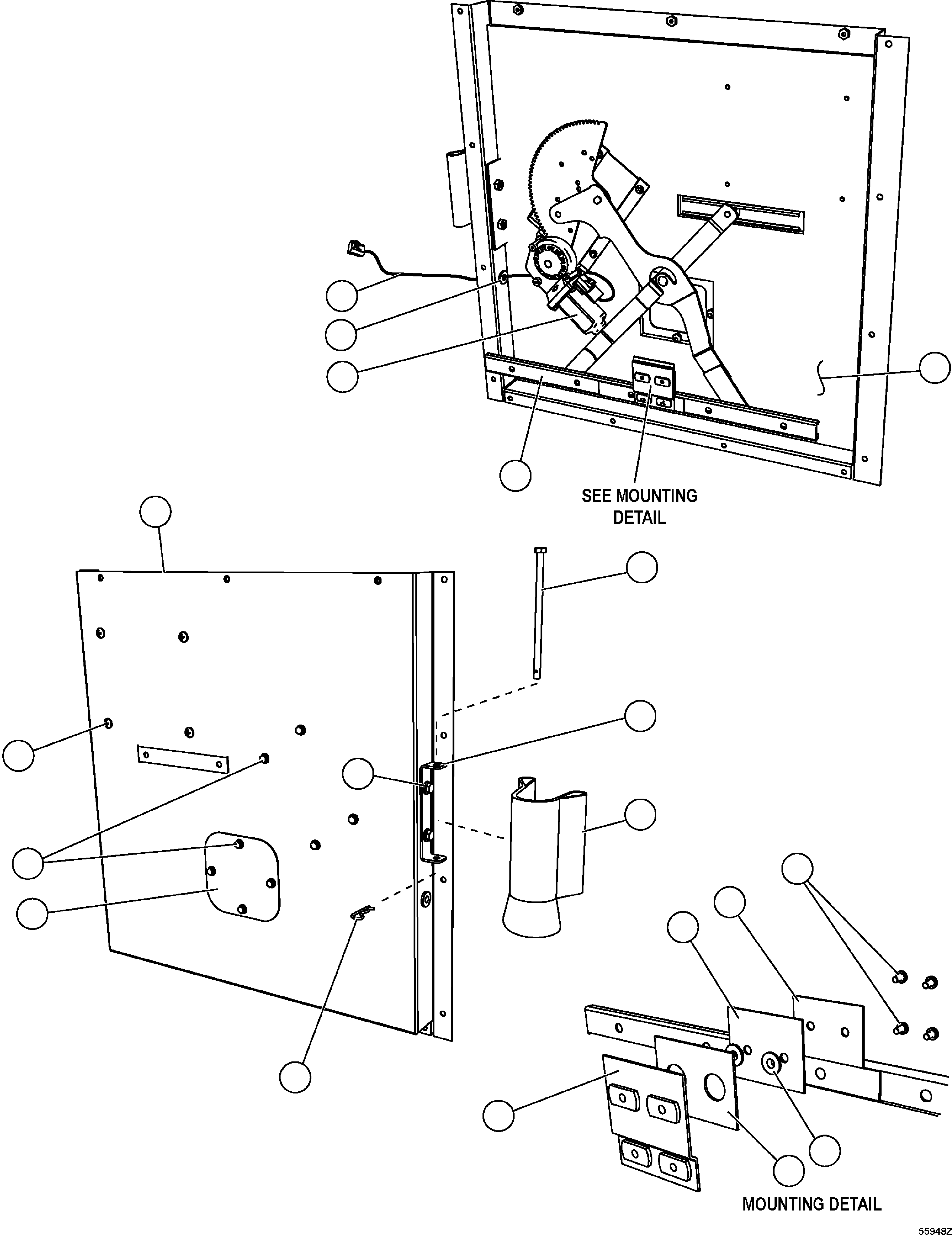 Dump Trucks Komatsu / HD1500-7 S/N 80001-80137(HD1500-C) / INNER DOOR PANEL - RH(#80001-)(210060 : G0225)