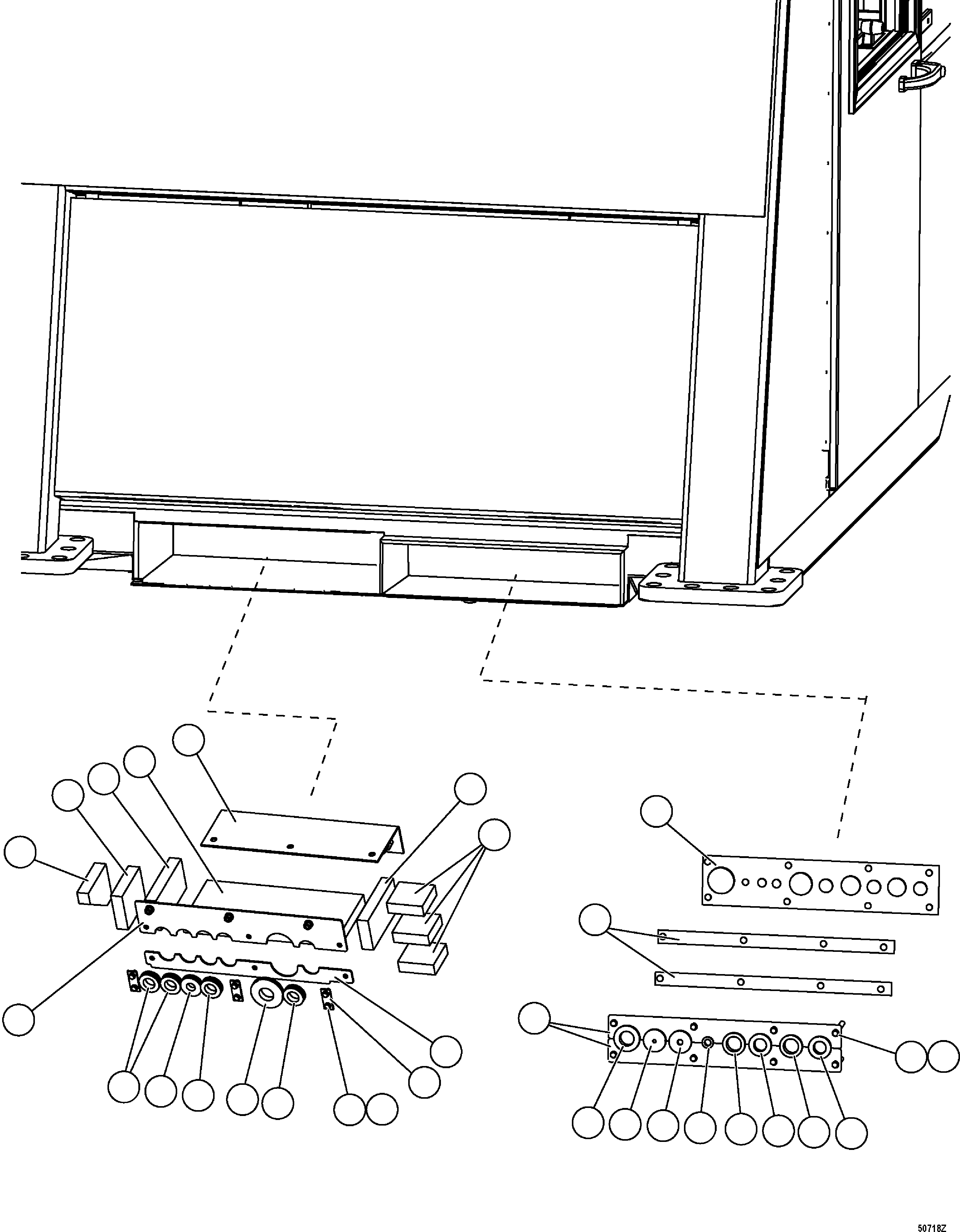 Dump Trucks Komatsu / HD1500-7 S/N 80001-80137(HD1500-C) / CAB - GROMMET PLATES(#80001-)(210100 : G0233)