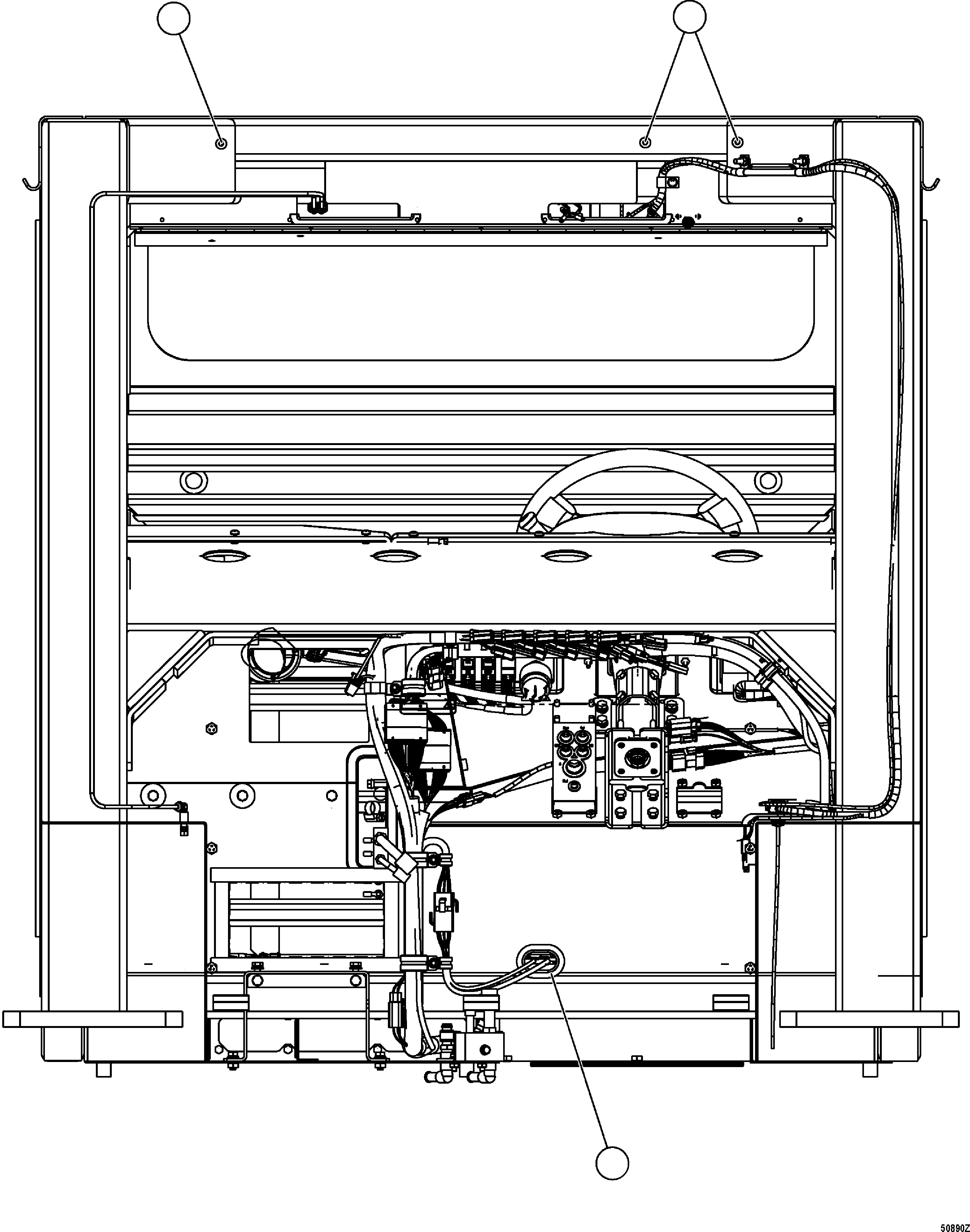 Dump Trucks Komatsu / HD1500-7 S/N 80001-80137(HD1500-C) / CAB - FRONT GROMMETS(#80001-)(210110 : G0235)