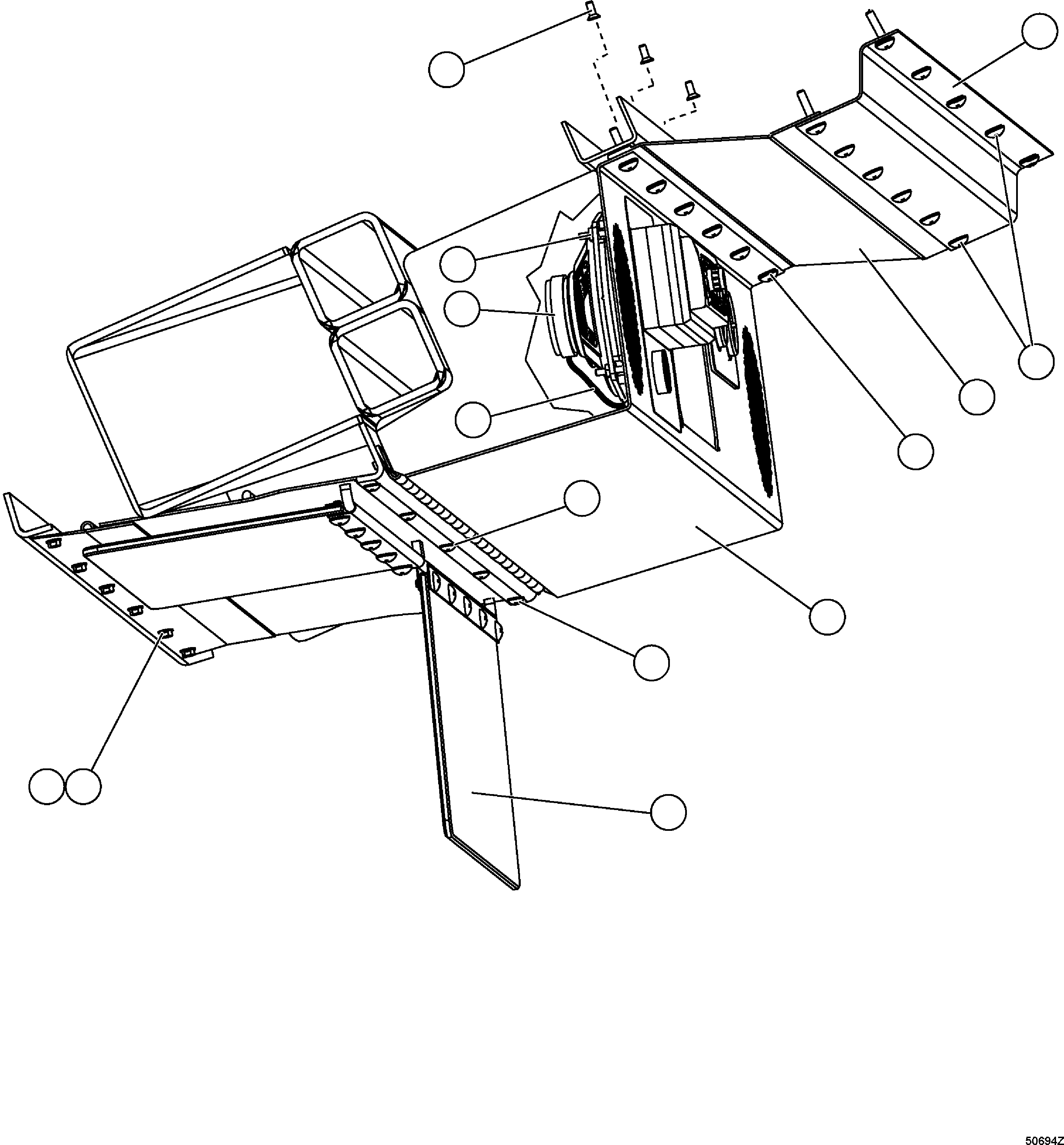 Dump Trucks Komatsu / HD1500-7 S/N 80001-80137(HD1500-C) / OVERHEAD PANEL AND ENCLOSURE(#80001-)(210150 : G0243)