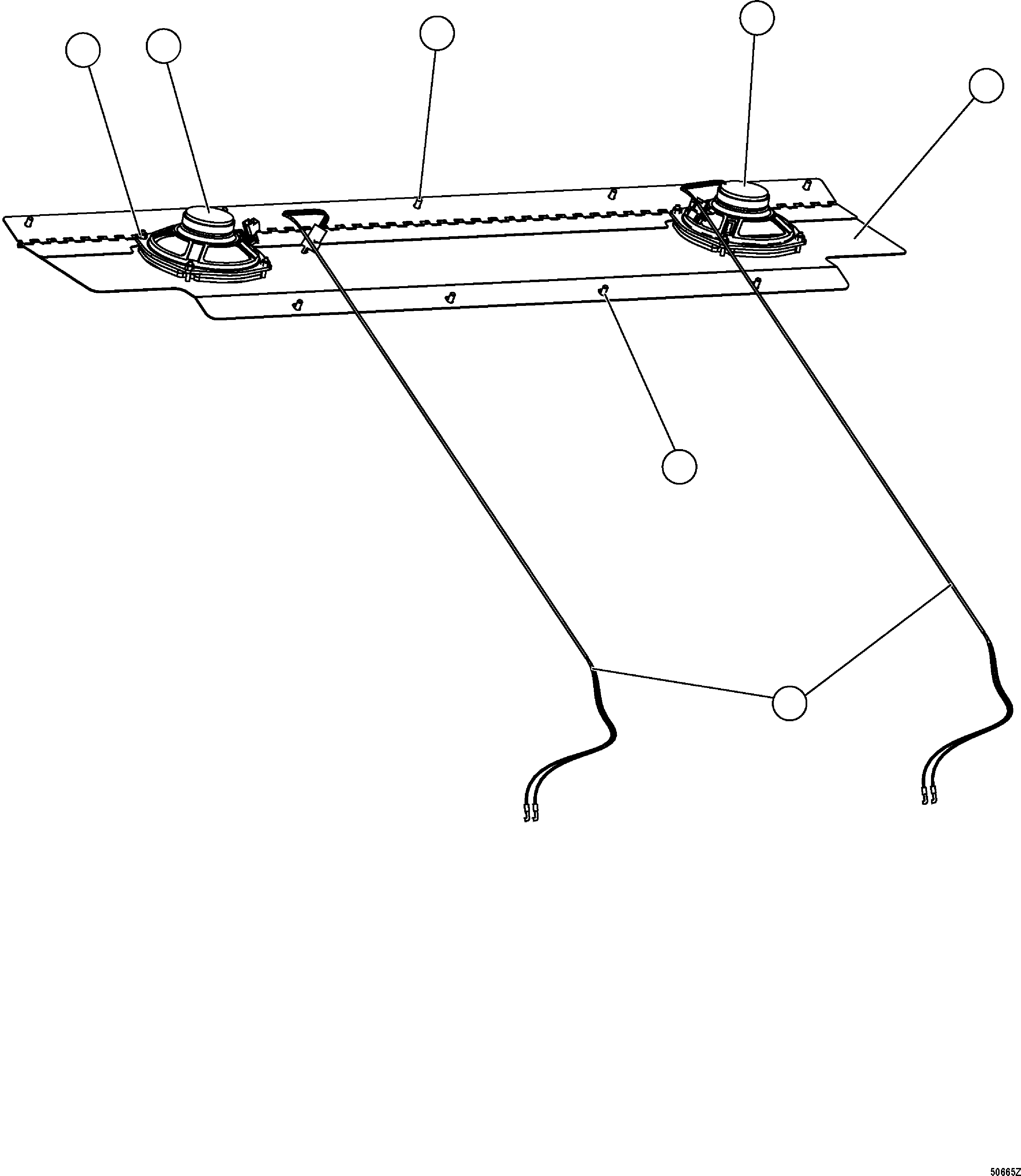 Dump Trucks Komatsu / HD1500-7 S/N 80001-80137(HD1500-C) / REAR SPEAKER INSTALLATION(#80001-)(210190 : G0251)