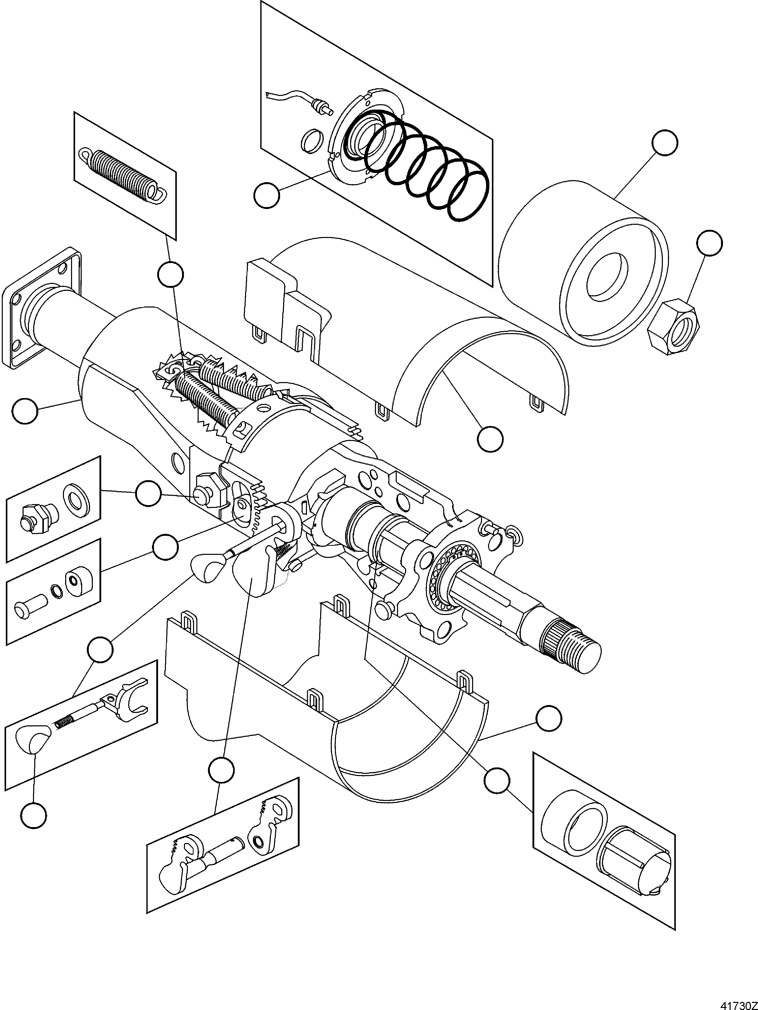 Dump Trucks Komatsu / HD1500-7 S/N 80001-80137(HD1500-C) / STEERING COLUMN ASSEMBLY(#80001-)(210220 : G0257)