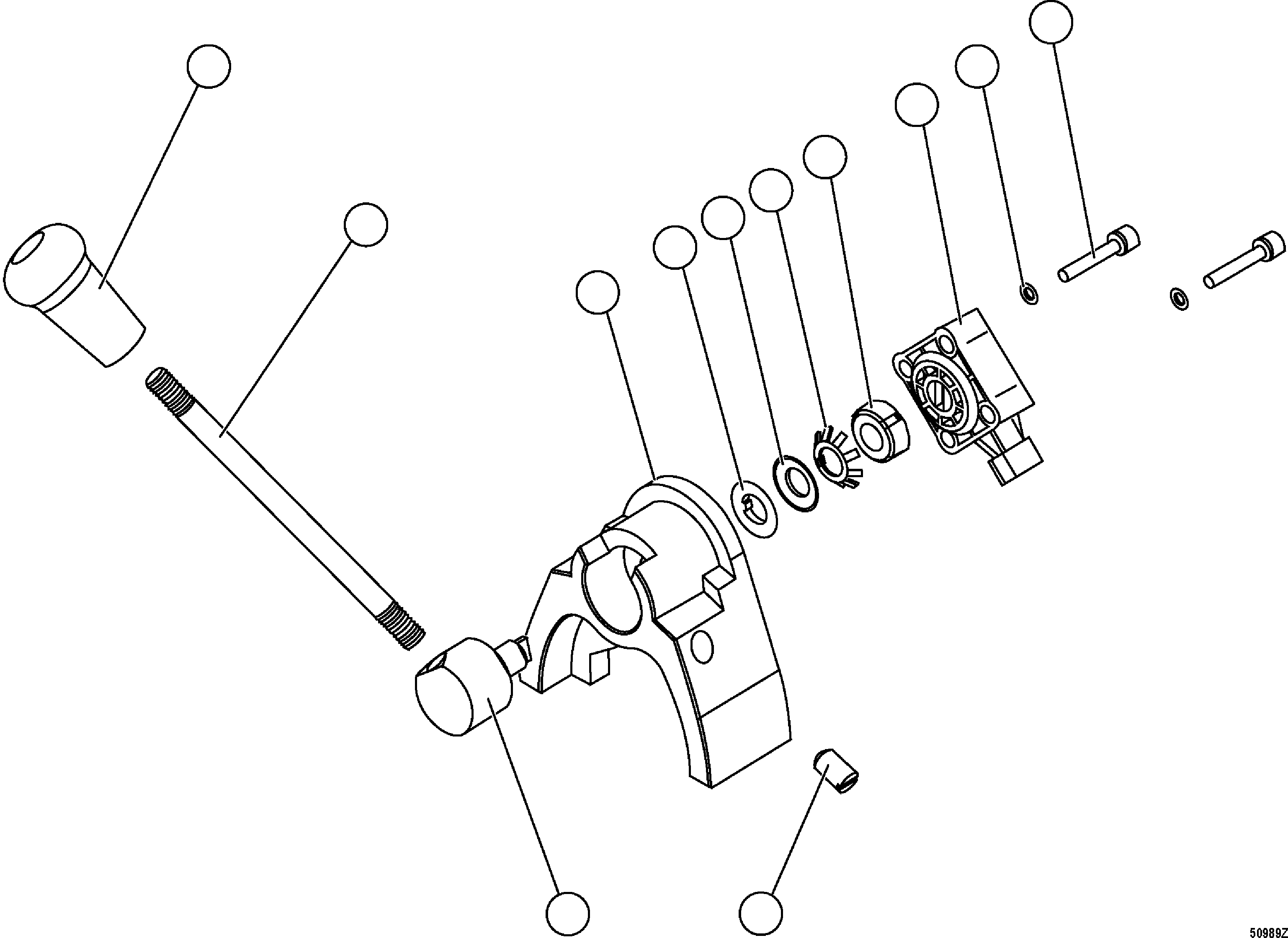 Dump Trucks Komatsu / HD1500-7 S/N 80001-80137(HD1500-C) / RETARDER LEVER ASSEMBLY(#80001-)(210230 : G0259)