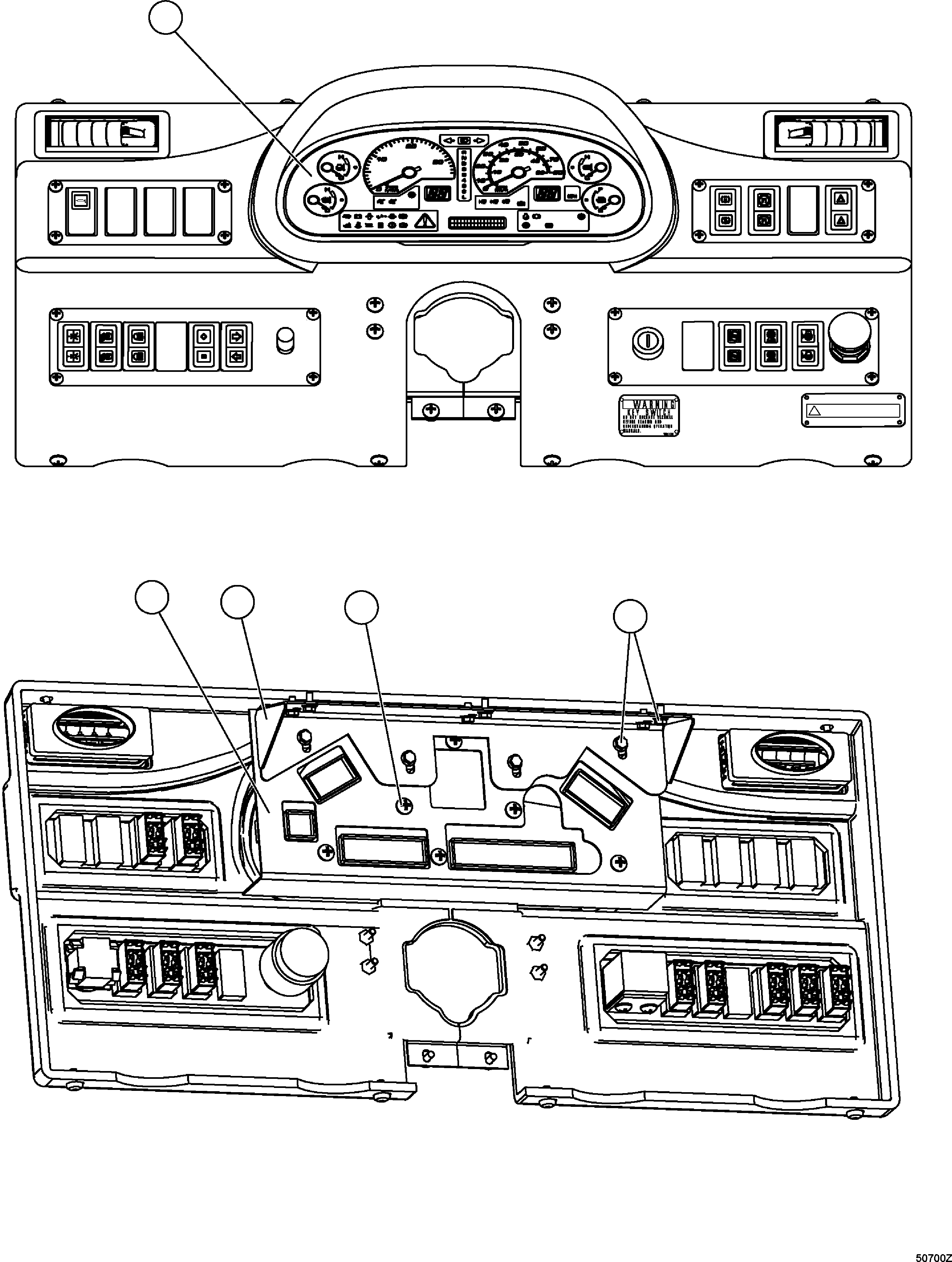 Dump Trucks Komatsu / HD1500-7 S/N 80001-80137(HD1500-C) / ELECTRONIC DISPLAY PANEL(#80001-)(210260 : G0265)