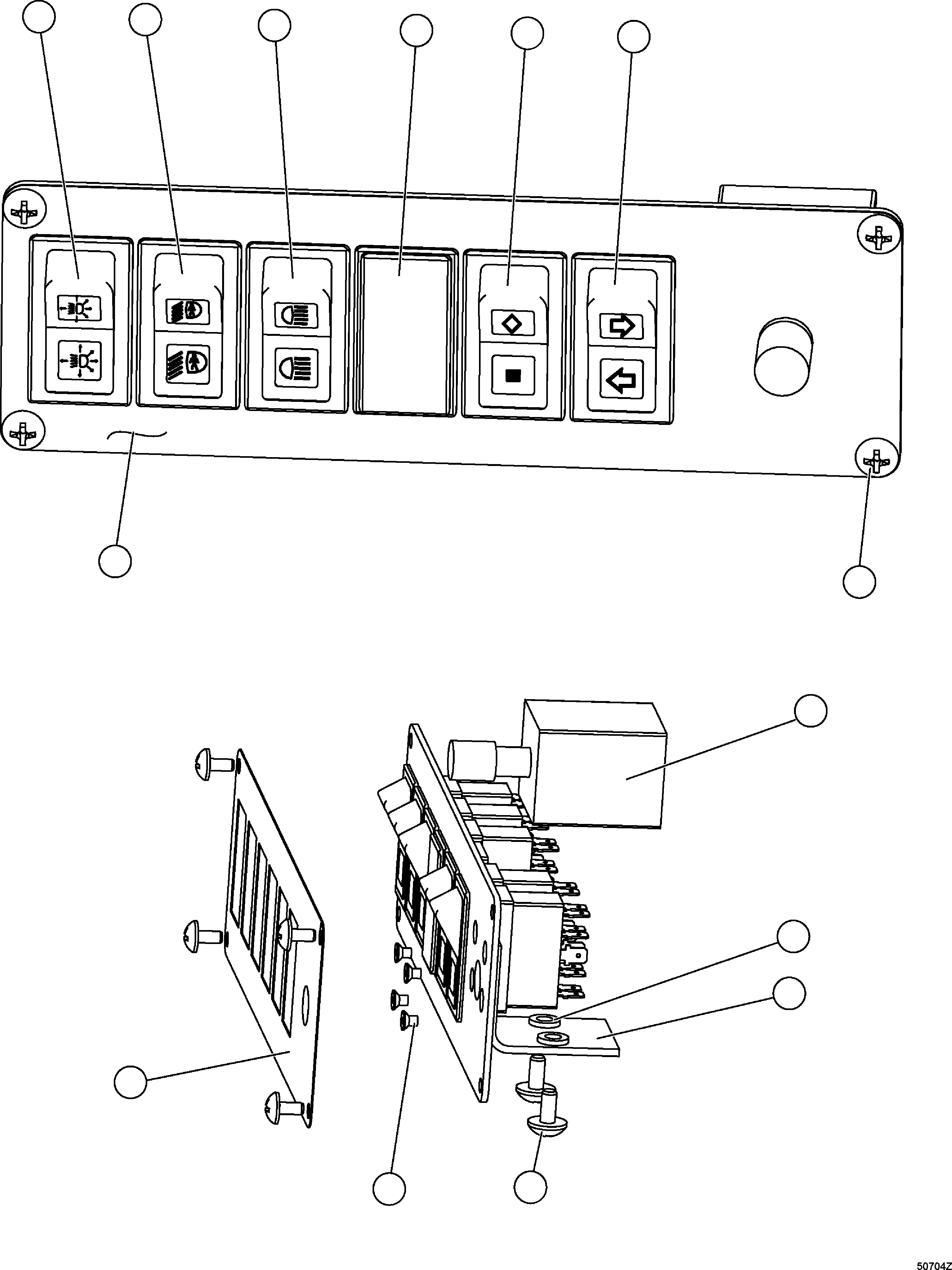 Dump Trucks Komatsu / HD1500-7 S/N 80001-80137(HD1500-C) / LOWER LH DASH MODULE(#80001-)(210300 : G0273)