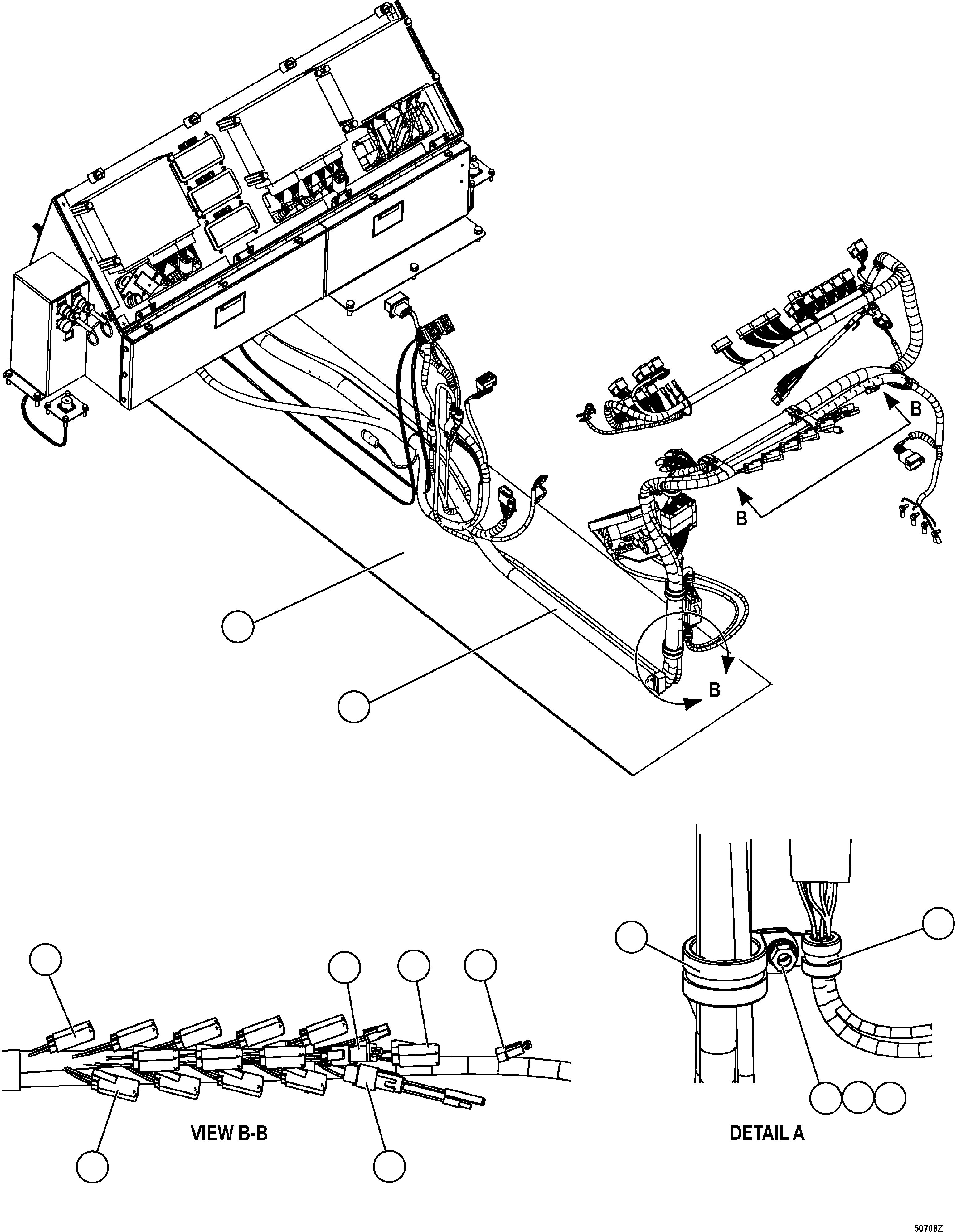 Dump Trucks Komatsu / HD1500-7 S/N 80001-80137(HD1500-C) / CAB ELECTRONICS - CAB AND DASH WIRING(#80001-)(210320 : G0277)