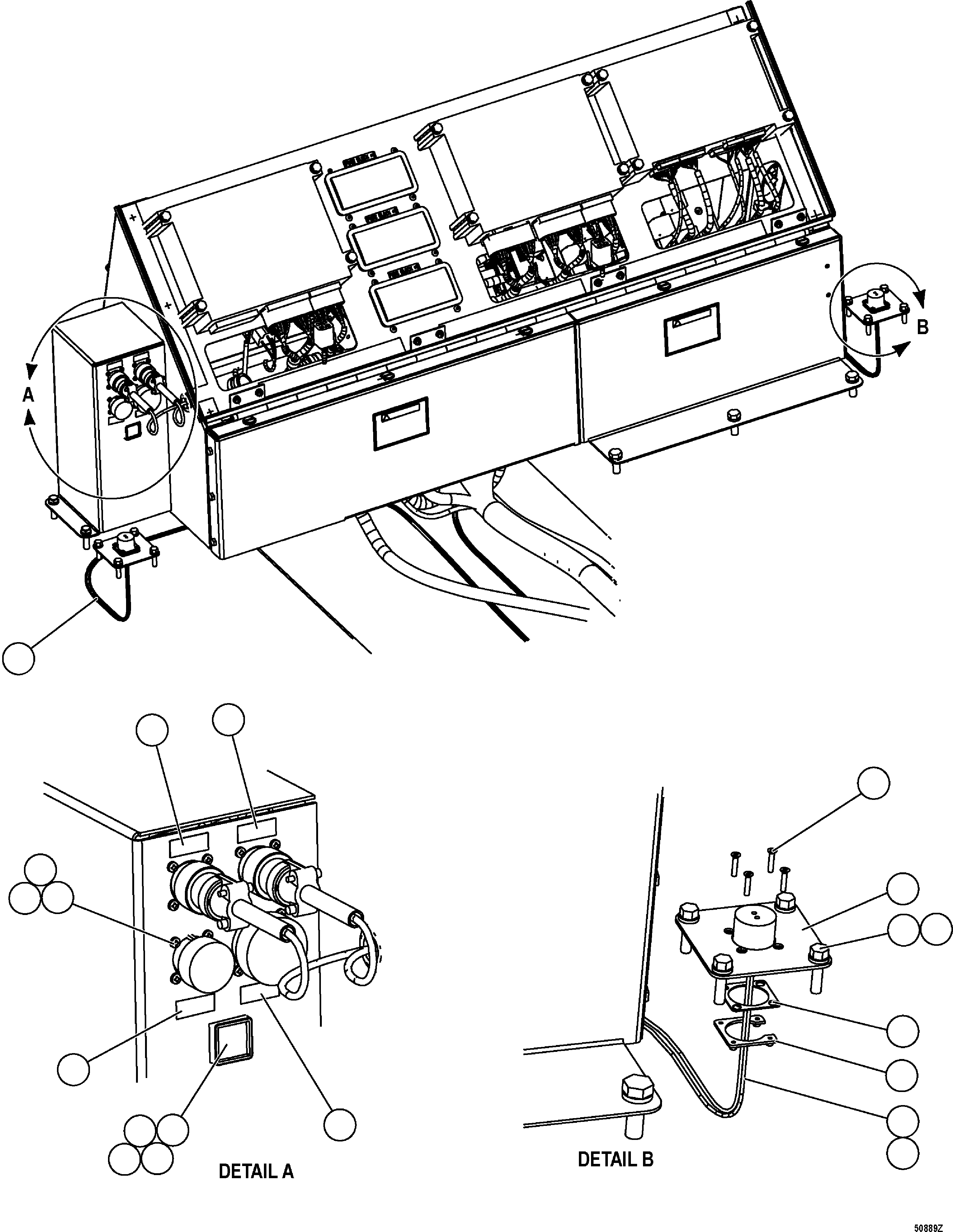 Dump Trucks Komatsu / HD1500-7 S/N 80001-80137(HD1500-C) / CAB ELECTRONICS - WIRING(#80001-)(210360 : G0285)