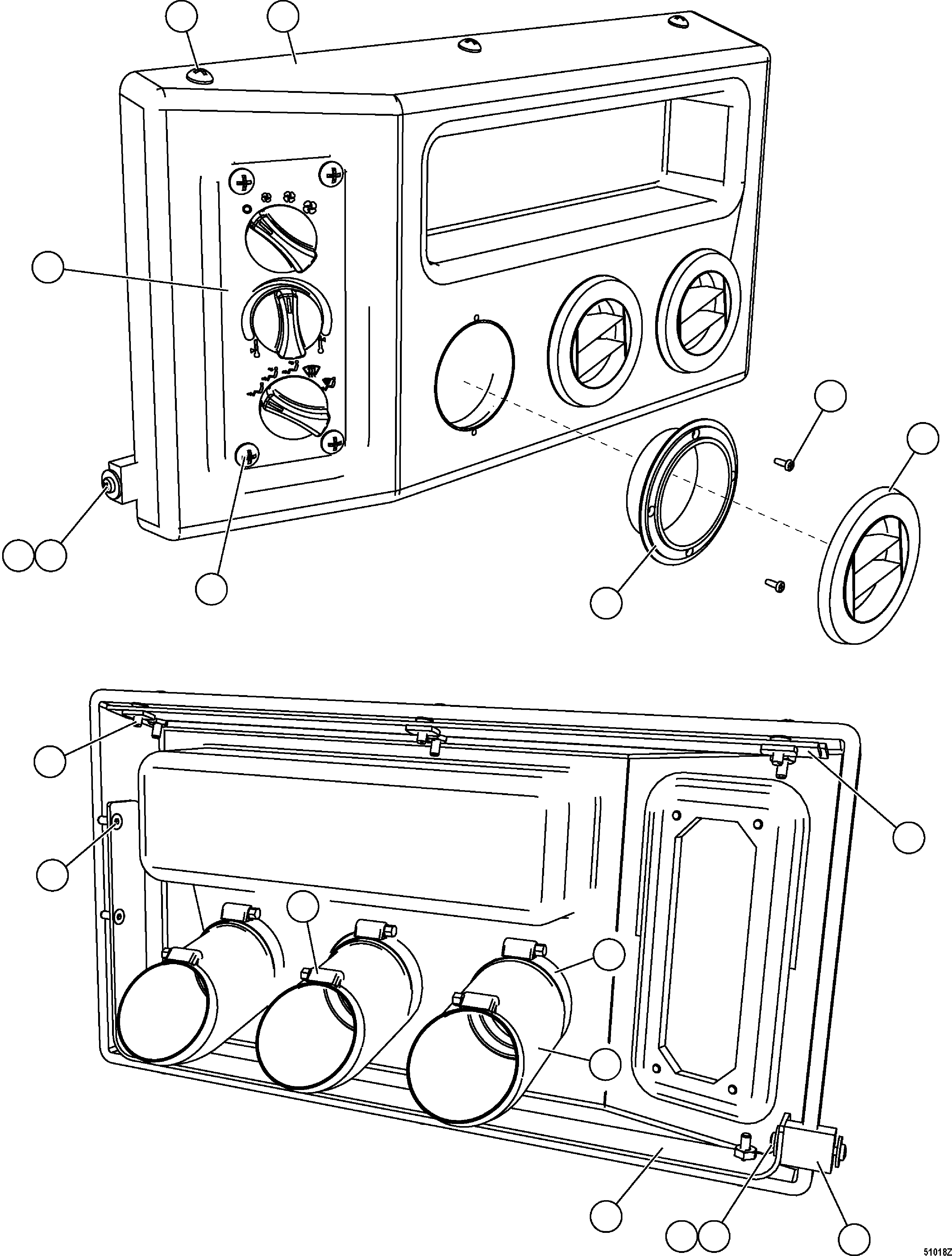 Dump Trucks Komatsu / HD1500-7 S/N 80001-80137(HD1500-C) / HVAC DASH MODULE (PANEL SWICHI EK5676)(#80001-)(210700 : G0355)
