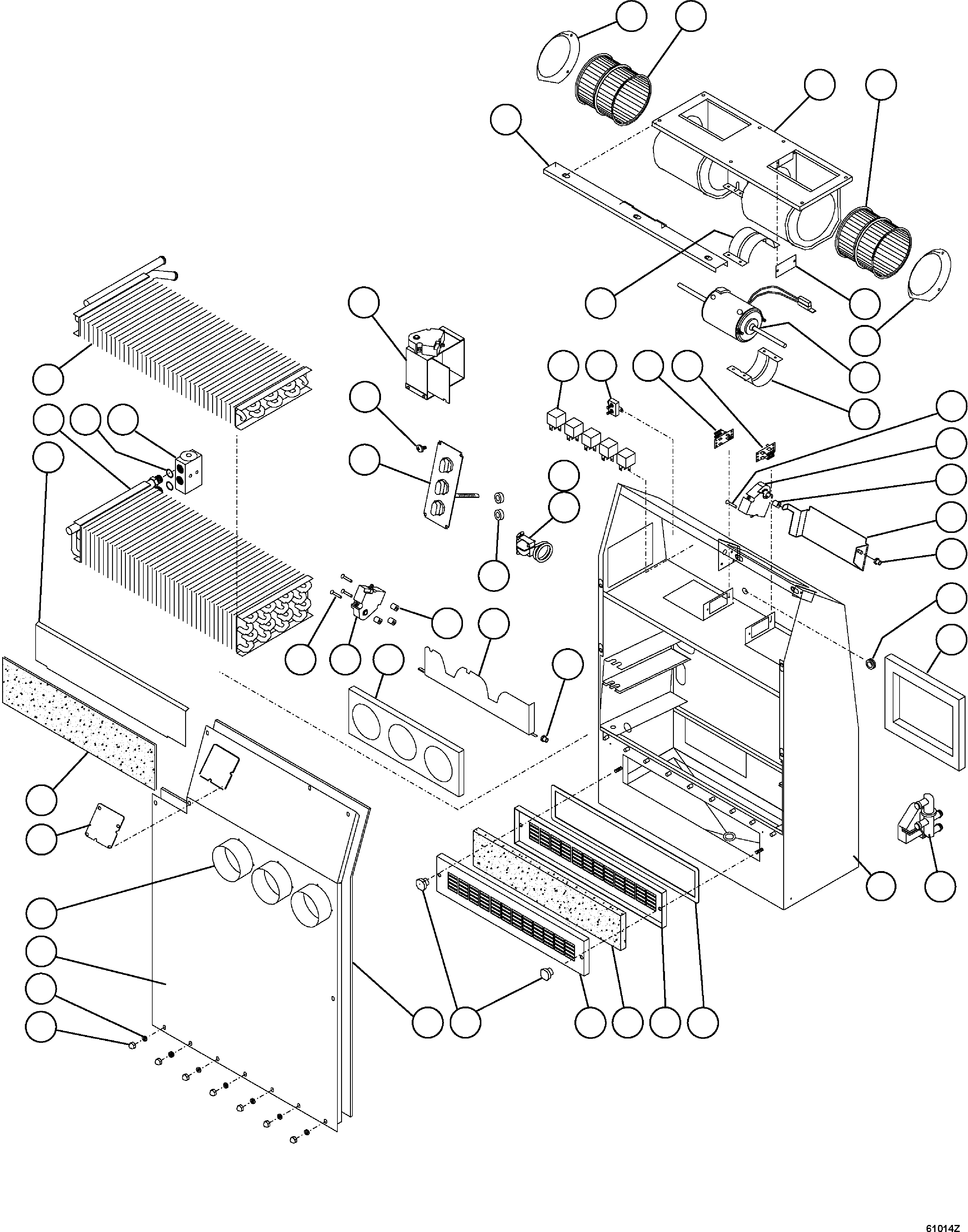 Dump Trucks Komatsu / HD1500-7 S/N 80001-80137(HD1500-C) / HVAC ASSEMBLY (EK7945)(#80001-)(210720 : G0359)