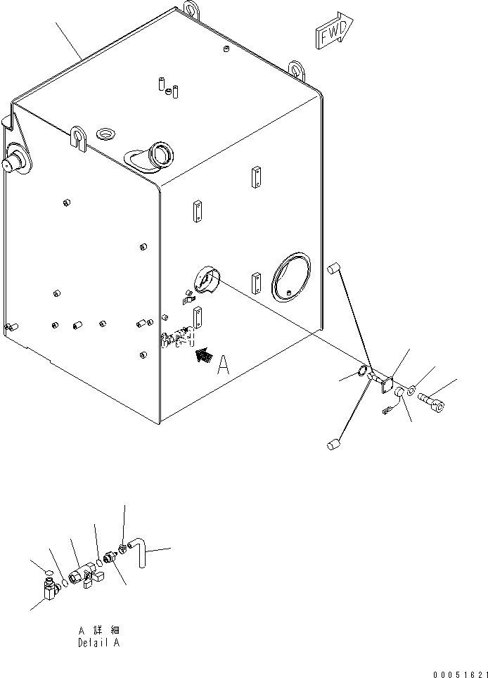 Dump Trucks Komatsu / HD785-7 S/N A10001-UP(HD785-AE) / FUEL TANK (TANK) (1/2)(090010 : D0100-01B0)