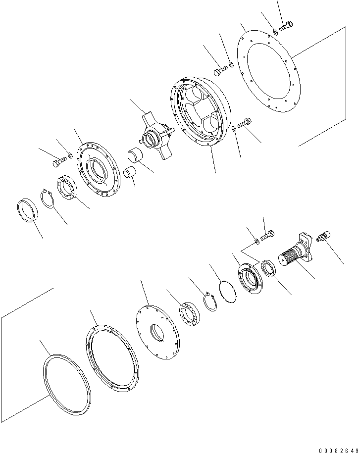 Komatsu parts book diagram for HM300-1L S/N A10001-UP: DAMPER