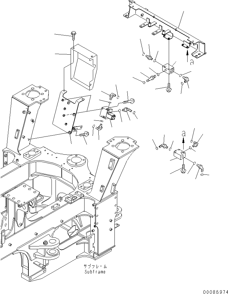 Komatsu parts book diagram for HM300-1L S/N A10001-UP: BRAKE CONTROL EQUIPMENT (PROPORTIONAL VALVE AND SHUTTLE VALVE)