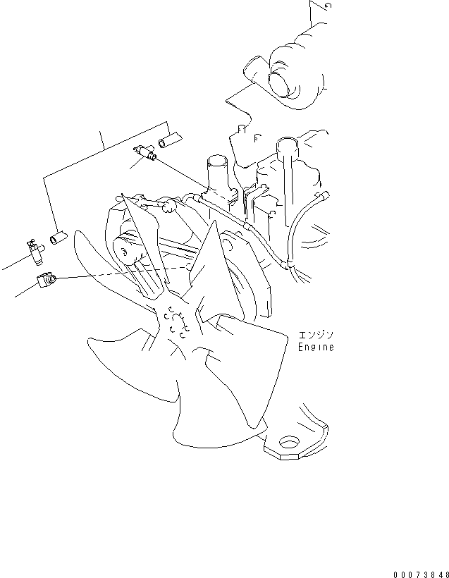 Komatsu parts book diagram for HM300-1L S/N A10001-UP: AIR CONDITIONER AND HEATER (HEATER PIPING)