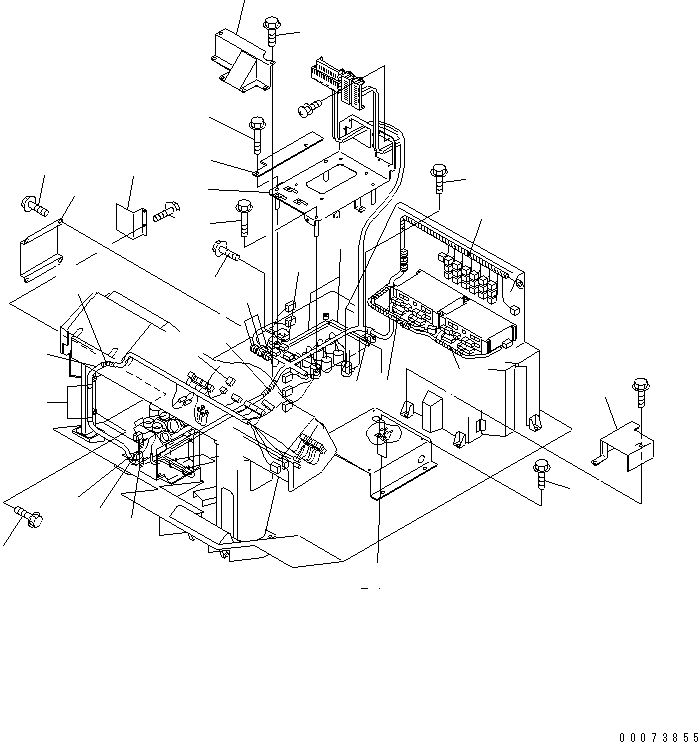 Komatsu parts book diagram for HM300-1L S/N A10001-UP: CAB ELECTRICAL (CAB HARNESS)