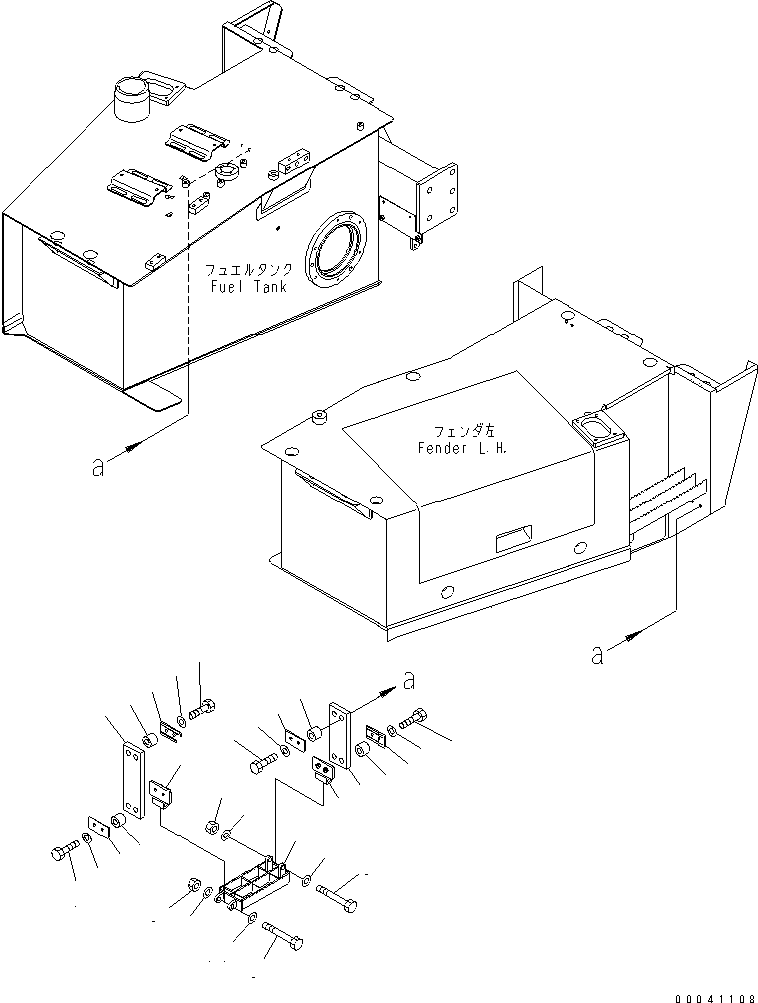 Komatsu parts book diagram for HM300-1L S/N A10001-UP: STEPS