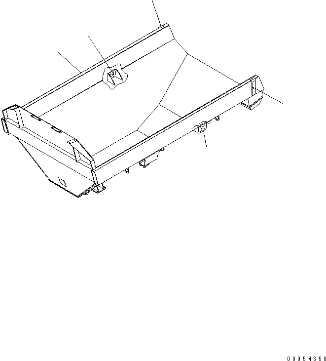Komatsu parts book diagram for HM300-1L S/N A10001-UP: BODY (FOR NEW TAILGATE)