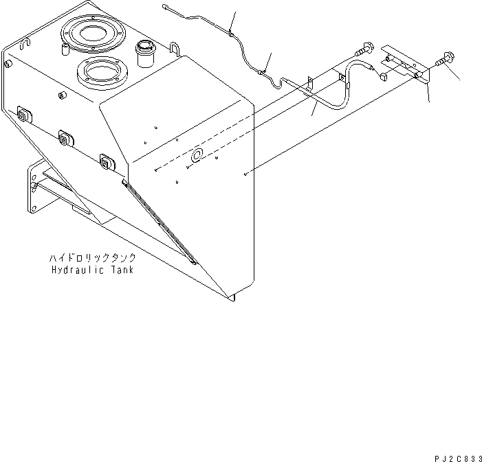 Komatsu parts book diagram for HM350-1L S/N A10001-UP: LAMP (SIDE LAMP) (SIDE LAMP LESS)