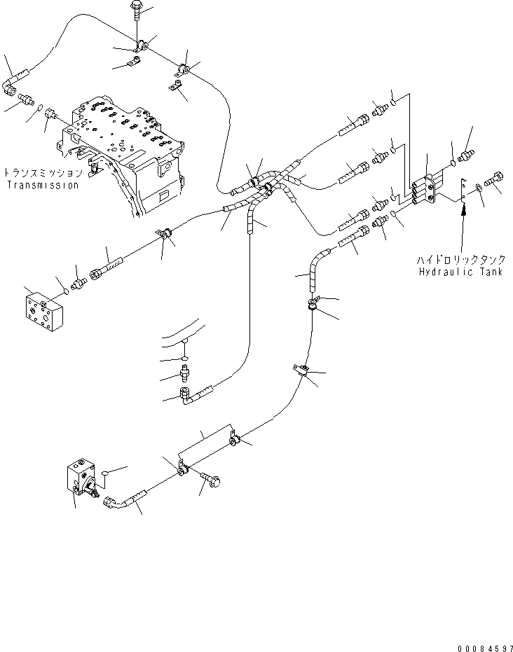 Komatsu parts book diagram for HM350-1L S/N A10001-UP: OIL PRESSURE GAUGE