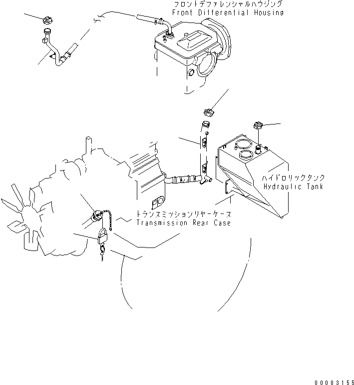 Komatsu parts book diagram for HM350-1L S/N A10001-UP: VANDALISM PROTECTION (CAP LOCK)