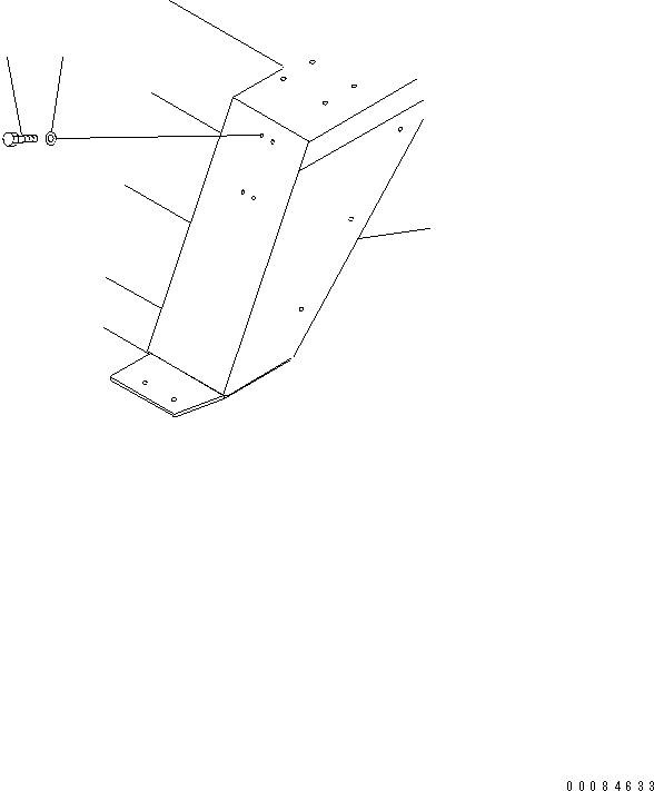 Komatsu parts book diagram for HM350-1L S/N A10001-UP: FIRE EXTINGUISHER (LESS)
