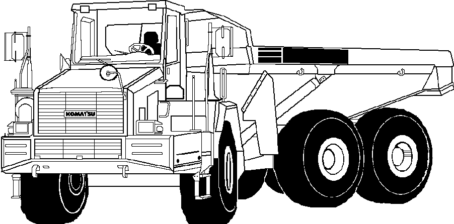 Dump Trucks Komatsu / HM350-1L S/N A10001-UP(HM3501L)