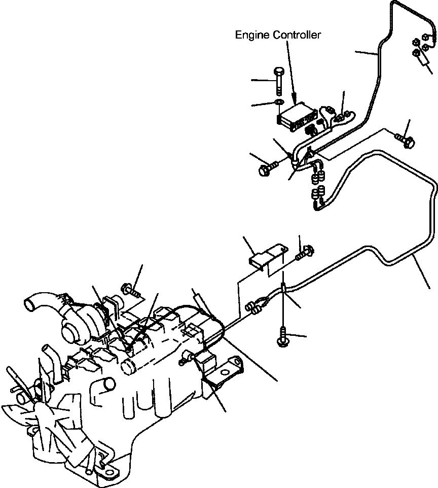 Dump Trucks Komatsu / HM350-1L S/N A10001-UP(HM3501L) / FIG. B0140-01A0 ENGINE HARNESS(B-016 : B0140-01A0)