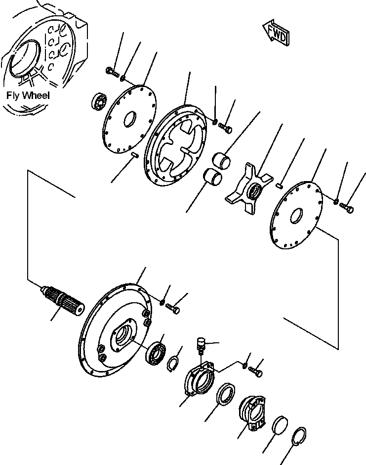 Dump Trucks Komatsu / HM350-1L S/N A10001-UP(HM3501L) / FIG. B0600-01A0A ENGINE DAMPER(B-018 : B0600-01A0A)