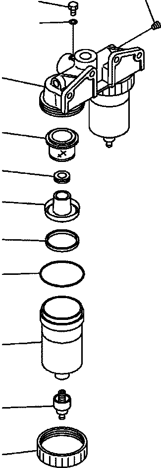 Dump Trucks Komatsu / HM350-1L S/N A10001-UP(HM3501L) / FIG. D0200-51A1 FUEL LINE - WITH WATER SEPARATOR(D-014 : D0200-51A1)