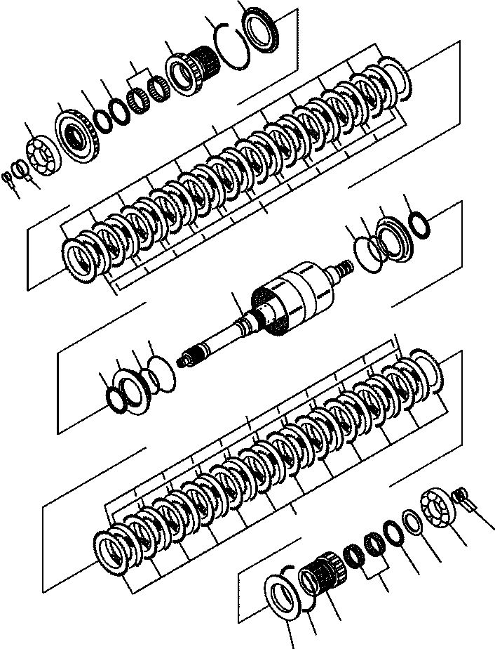 Dump Trucks Komatsu / HM350-1L S/N A10001-UP(HM3501L) / FIG. F3300-52A0A TRANSMISSION - FORWARD LOW AND REVERSE(F-010 : F3300-52A0A)