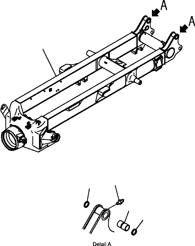 Dump Trucks Komatsu / HM350-1L S/N A10001-UP(HM3501L) / FIG. J3135-01A0 REAR FRAME(J-006 : J3135-01A0)