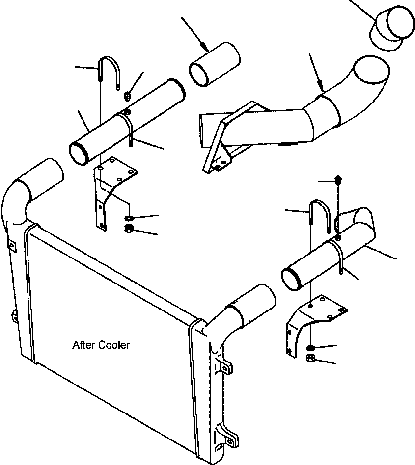 Dump Trucks Komatsu / HM350-1L S/N A10001-UP(HM3501L) / FIG. J3410-01A0 AIR INTAKE PIPING(J-022 : J3410-01A0)