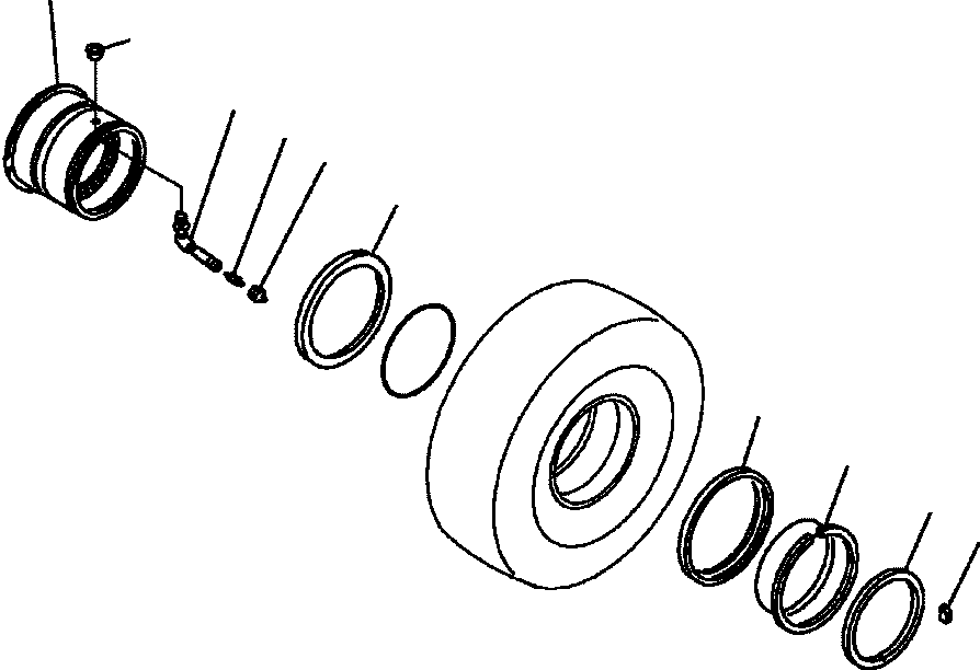 Dump Trucks Komatsu / HM350-1L S/N A10001-UP(HM3501L) / FIG. S0110-01A0 RIM - 26.5-R25(S-002 : S0110-01A0)