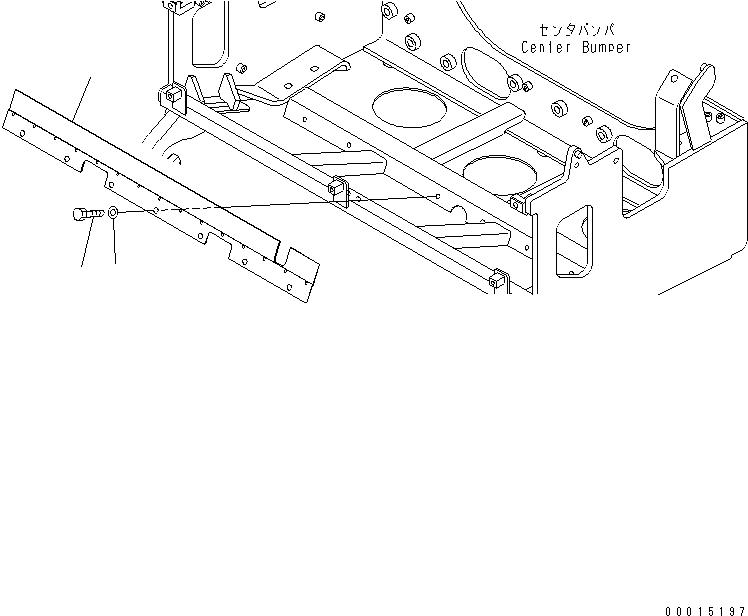 Komatsu parts book diagram for HM400-1L S/N A10001-UP: RADIATOR (BAFFLE)