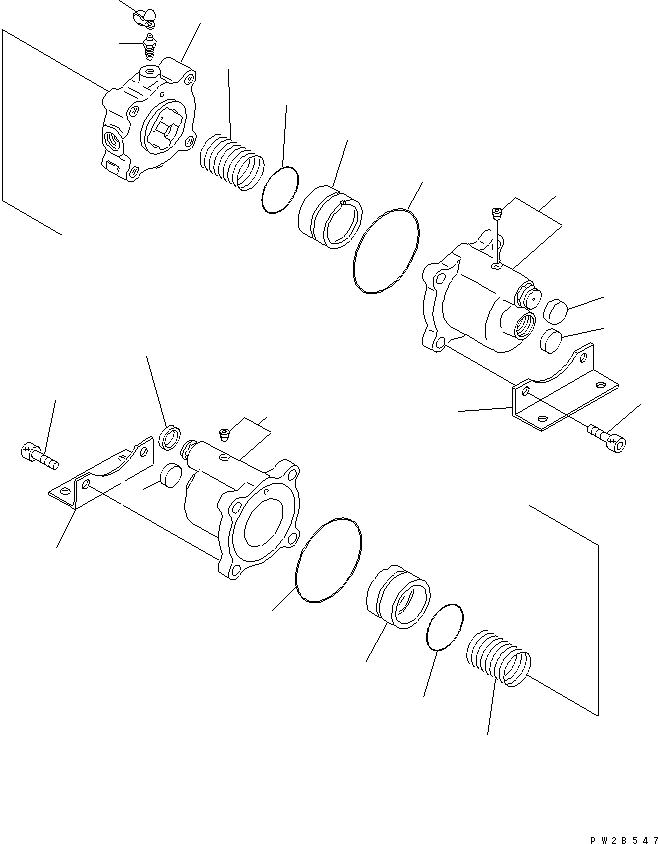 Komatsu parts book diagram for HM400-1L S/N A10001-UP: SLACK ADJUSTER (INNER PARTS)