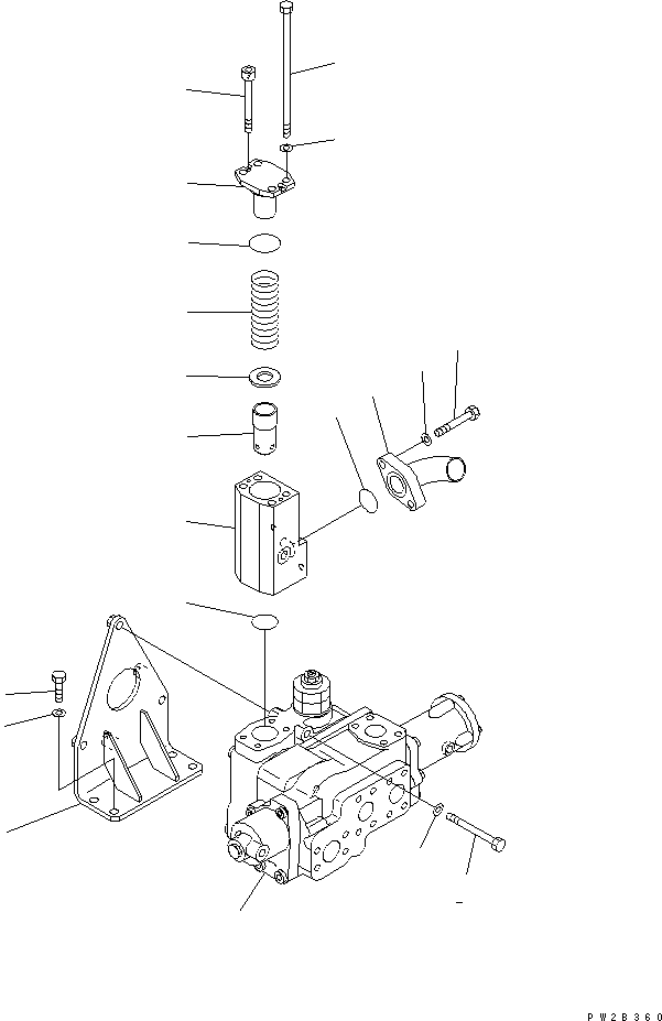 Komatsu parts book diagram for HM400-1L S/N A10001-UP: HYDRAULIC PIPING (HOIST VALVE AND RELATED PARTS)