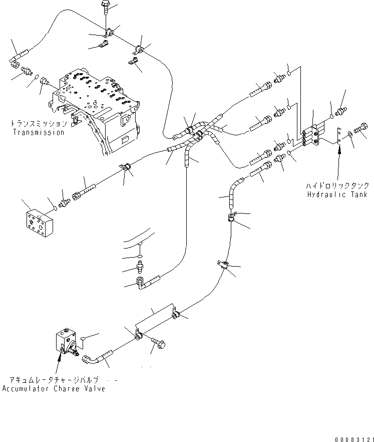 Komatsu parts book diagram for HM400-1L S/N A10001-UP: OIL PRESSURE GAUGE