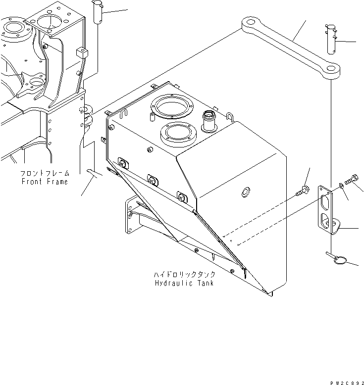 Komatsu parts book diagram for HM400-1L S/N A10001-UP: SHIPPING LOCK