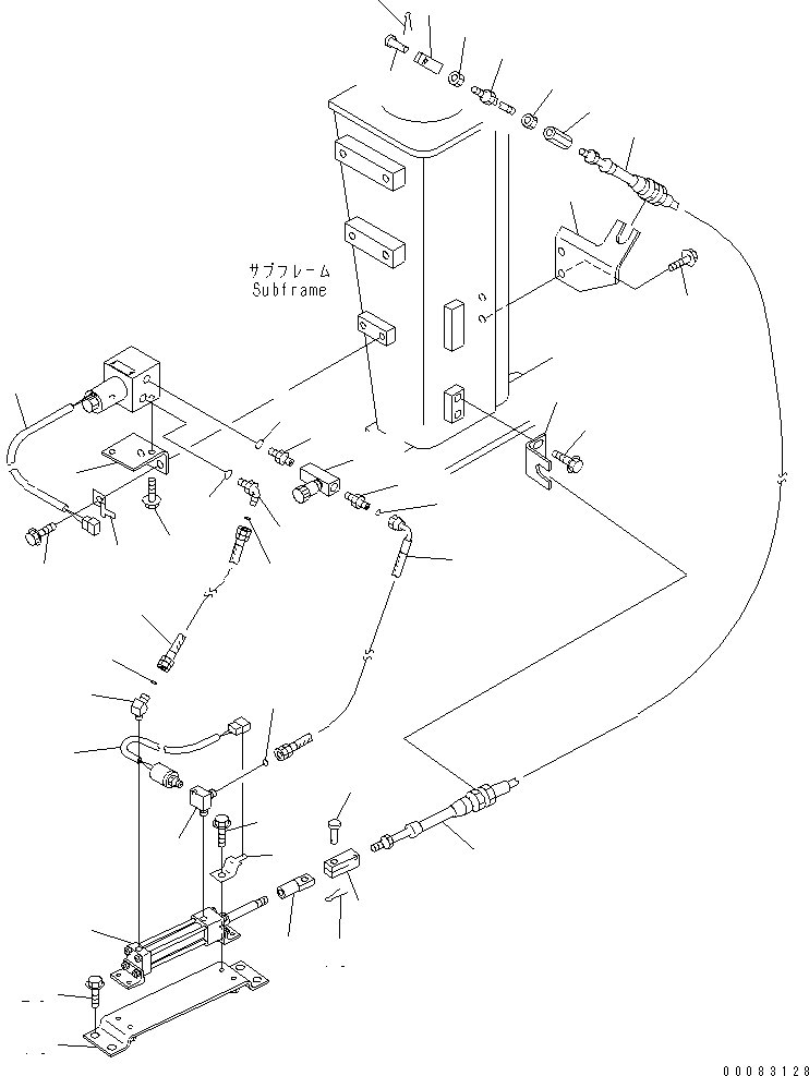 Komatsu parts book diagram for HM400-1L S/N A10001-UP: EXHAUST BRAKE (1/2)