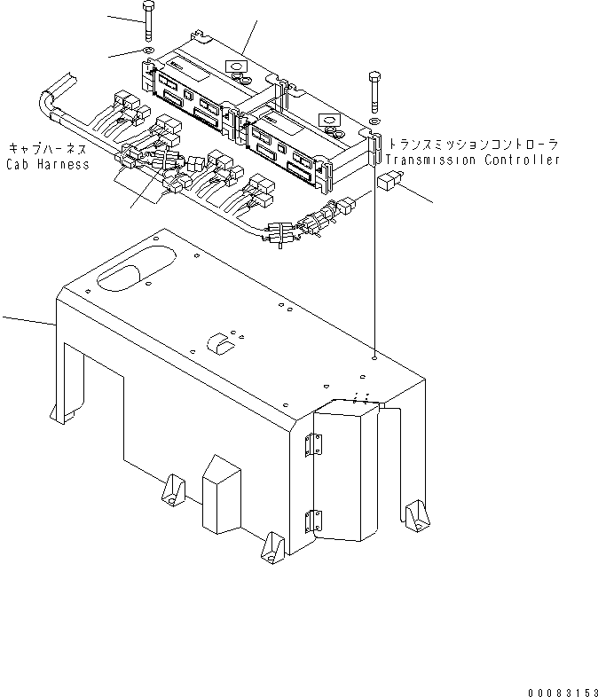 Komatsu parts book diagram for HM400-1L S/N A10001-UP: BRAKE CONTROLLER