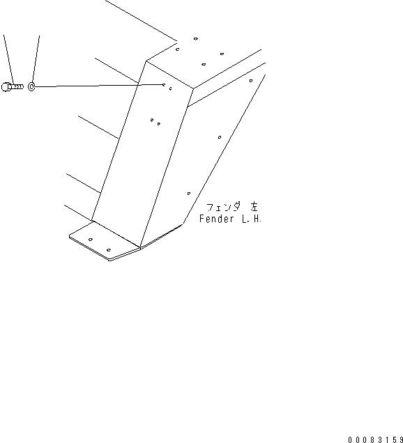 Komatsu parts book diagram for HM400-1L S/N A10001-UP: WITHOUT FIRE EXTINGUISHER