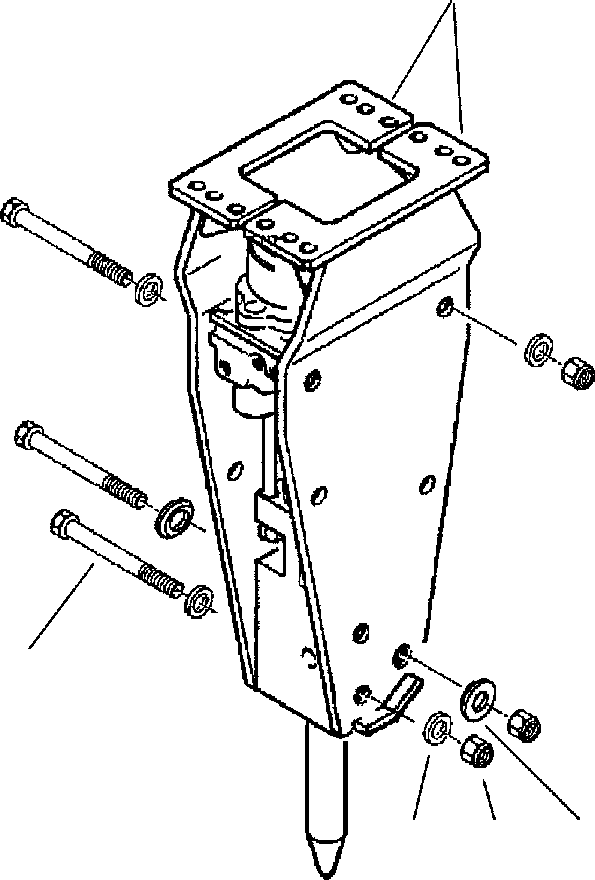 Hydraulic Brakers Komatsu / JPB100 HYDRAULIC BREAKER S/N ALL(JPB100) / QUICK ATTACHMENT PLATES(008 : 008)
